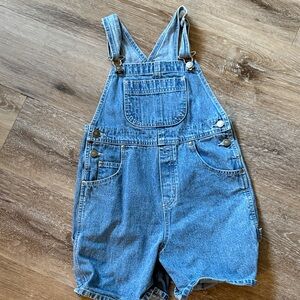 Lands' End Kids Denim Overalls Shorts